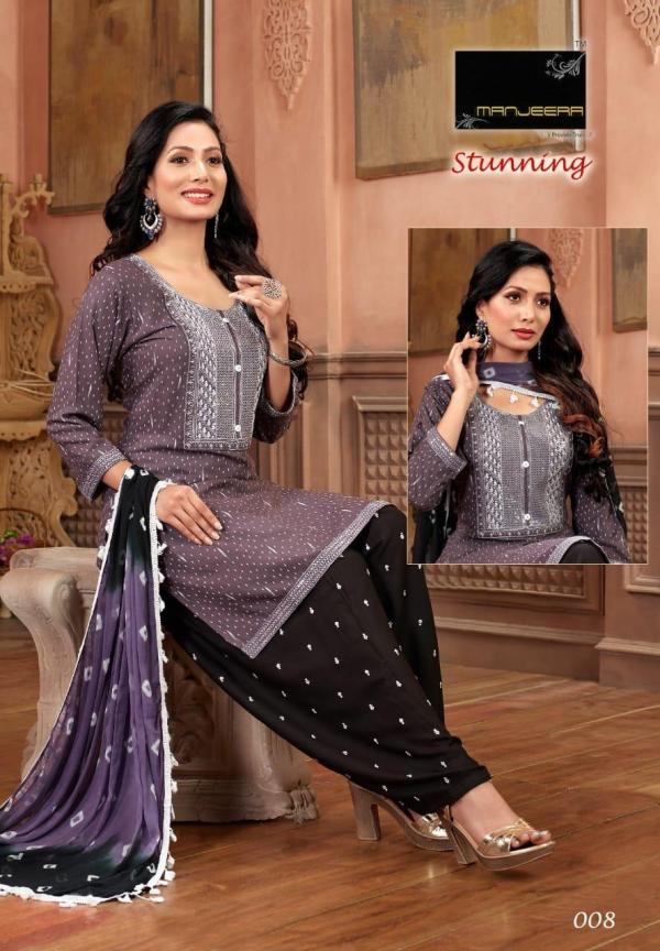 Manjeera Stunning Rayon Fancy Kurti With Bottom Dupatta Collection